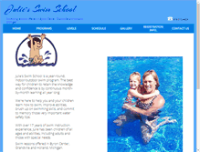 Tablet Screenshot of julieswimschool.com